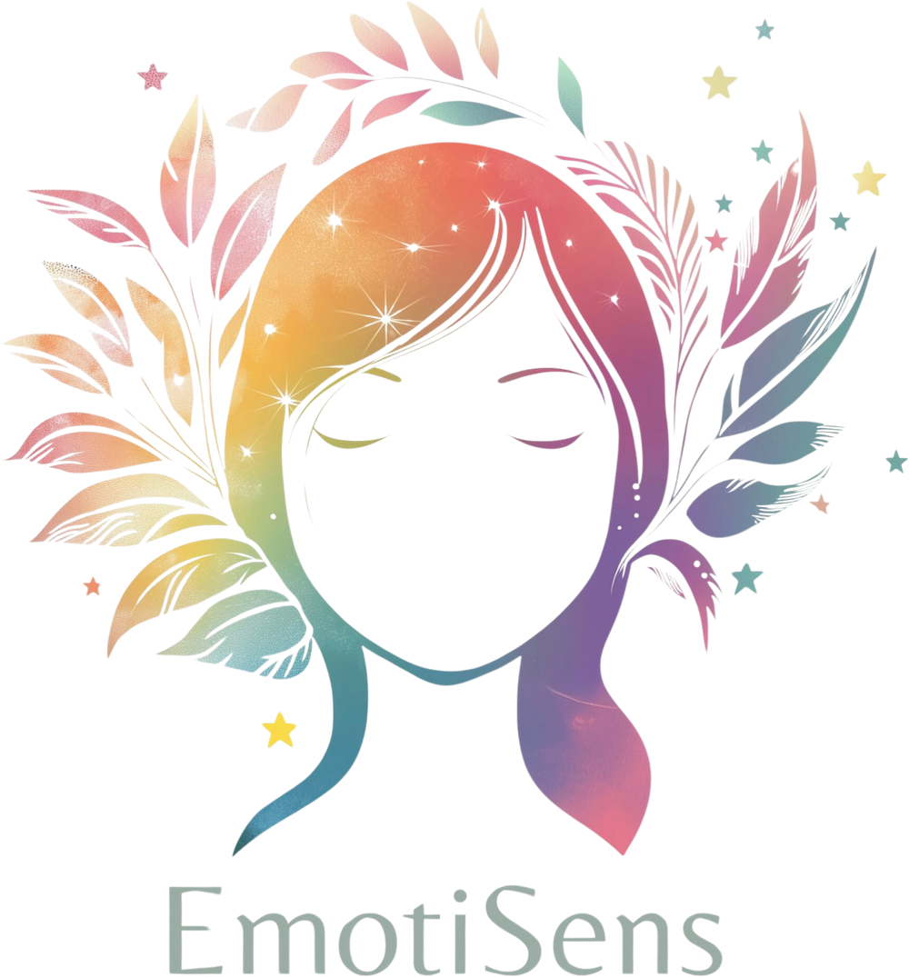 Logo EmotiSens, esquisse d'un visage serein