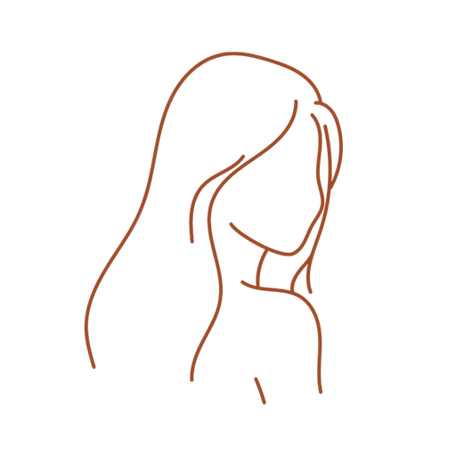 Femme de côté en filigrane