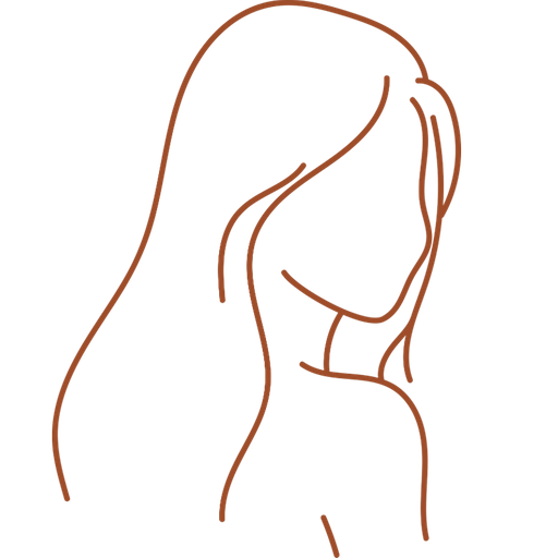 Femme de côté en filigrane